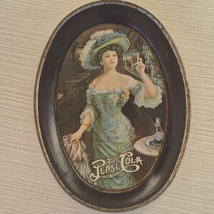 Pepsi Wall Art with Blue and Black Frame